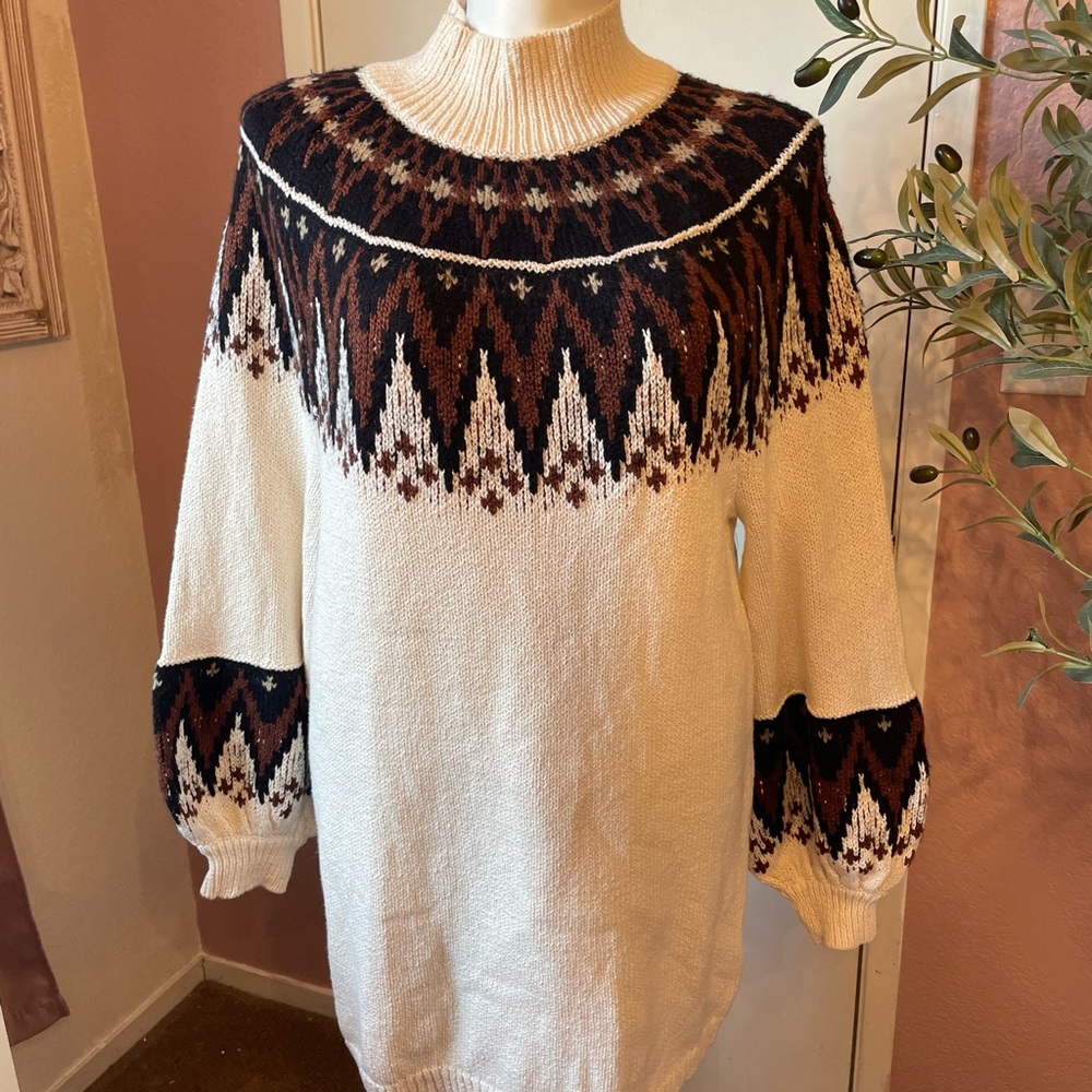 NWT Free People Neutral Knit Dress - Picture 6 of 7